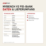 Technische Daten und Lieferumfang von Force USA MyBench V2 FID-Bank als Tabelle