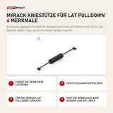 Force USA MyRack Kniestütze für Lat Pulldown mit 4 Merkmalen: Fixiert die Beine beim Latziehen, Feste Schaumstoffpolster, Für das MyRack Lat Pulldown Zubehör, Hält die Beine auch beim Rudern und bei Curls