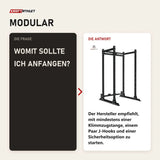 Frage und Antwort zu Force USA MyRack Power Rack Basis: Womit sollte ich anfangen?