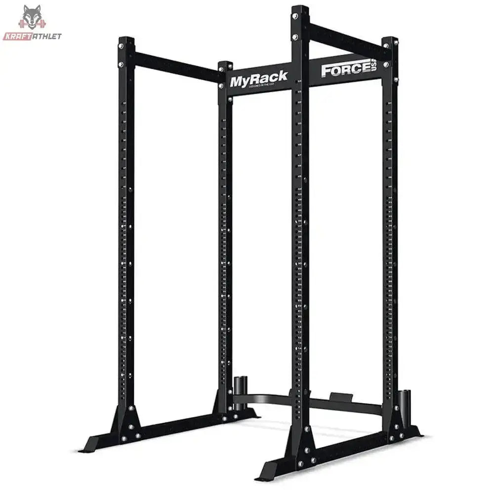 Force USA MyRack Power Rack Basis, Schrägansicht von der anderen Seite mit Querstreben