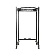 Force USA MyRack SpaceSaver klappbares Power Rack in der Frontansicht mit Logo an der oberen Querstrebe