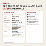 Technische Daten und Merkmale von Force USA Pro Series FID Bench Hantelbank als Tabelle