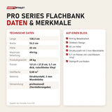 Technische Daten und Merkmale von Force USA Pro Series Flachbank als Tabelle