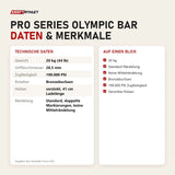 Technische Daten und Merkmale von Force USA Pro Series Olympic Bar als Tabelle