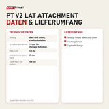 Technische Daten und Lieferumfang von Force USA PT V2 Lat Attachment als Tabelle