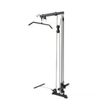 Force USA PT V2 Power Rack + Lat Attachment, Seitenansicht des Latzug-Aufsatzes mit Stange