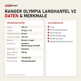 Technische Daten und Merkmale von Force USA Ranger Olympia Langhantel V2 als Tabelle
