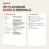 Technische Daten und Merkmale von Force USA SP1 Flachbank als Tabelle