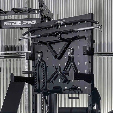 Force USA Storage Rack Pro Zubehörregal, Regal Großaufnahme Industrieansicht
