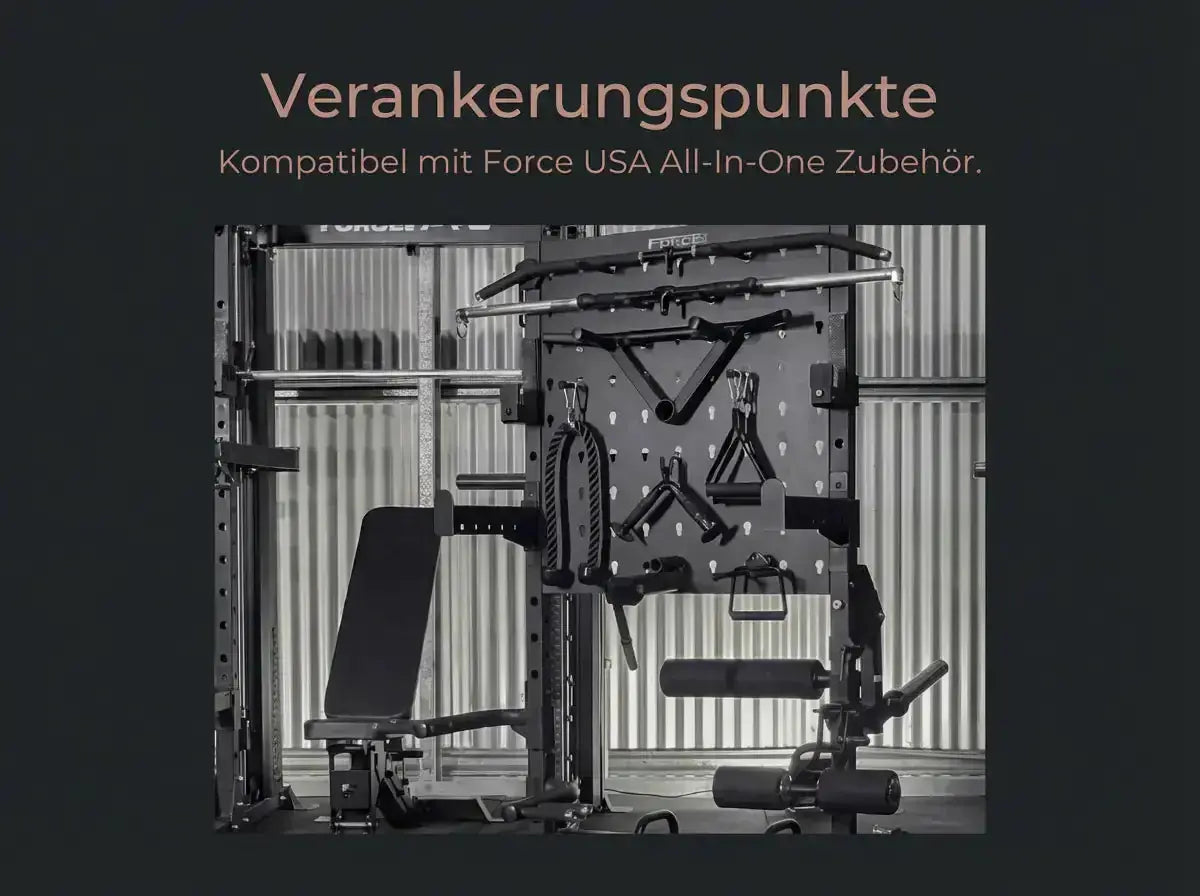 Force USA Storage Rack Pro Zubehörregal, Regal Rangierungspunkte Grafik