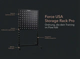Force USA Storage Rack Pro Zubehörregal, Regal Diagramm Abmessungen Grafik