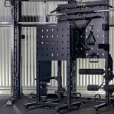 Force USA Storage Rack Pro Zubehörregal, Regal mit Lagerplatz Schrägansicht