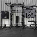 Force USA Storage Rack Pro Zubehörregal, Regal Seitenansicht mit Inhalt