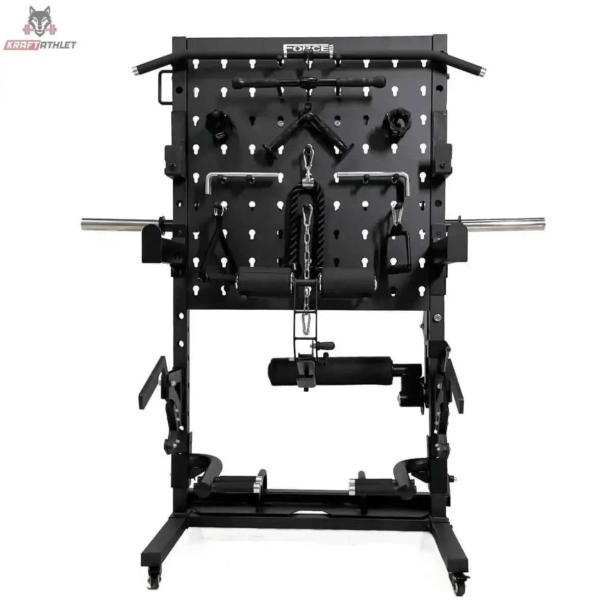 Force USA Storage Rack Pro Zubehörregal, Regal mit Geräten Training Studio