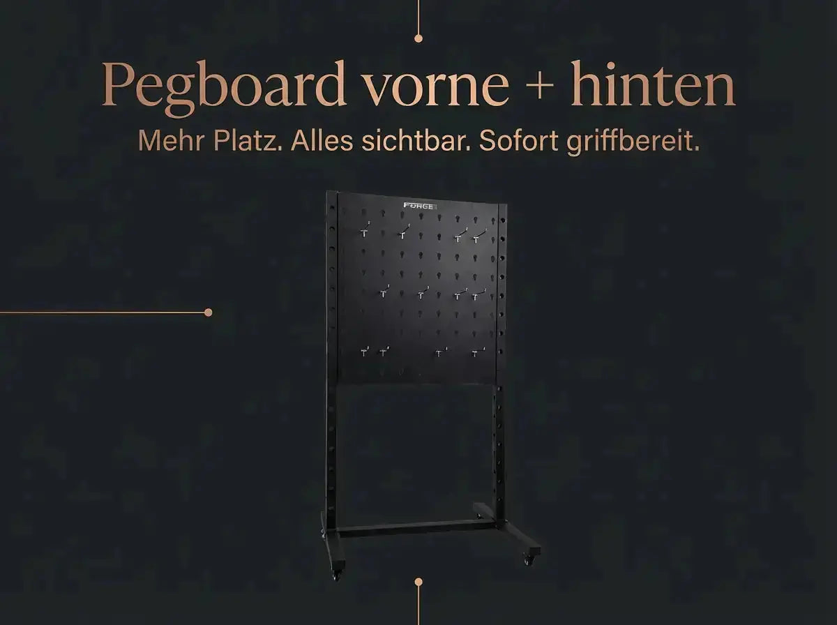 Force USA Storage Rack Pro Zubehörregal, Regal Vorne plus hinten Ansicht