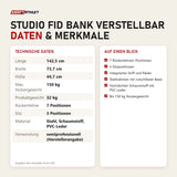 Technische Daten und Merkmale von Force USA Studio FID Bank verstellbar als Tabelle