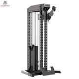 Force USA Tandem Tower Kabelturm in Schrägansicht mit zwei Seilzugarmen und Gewichtsstapel