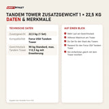 Technische Daten und Merkmale von Force USA Tandem Tower Zusatzgewicht 1 × 22,5 kg als Tabelle