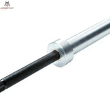 Force USA The Gunner Barbell V2, Detail des Übergangs von der Griffstange zur Hantelhülse