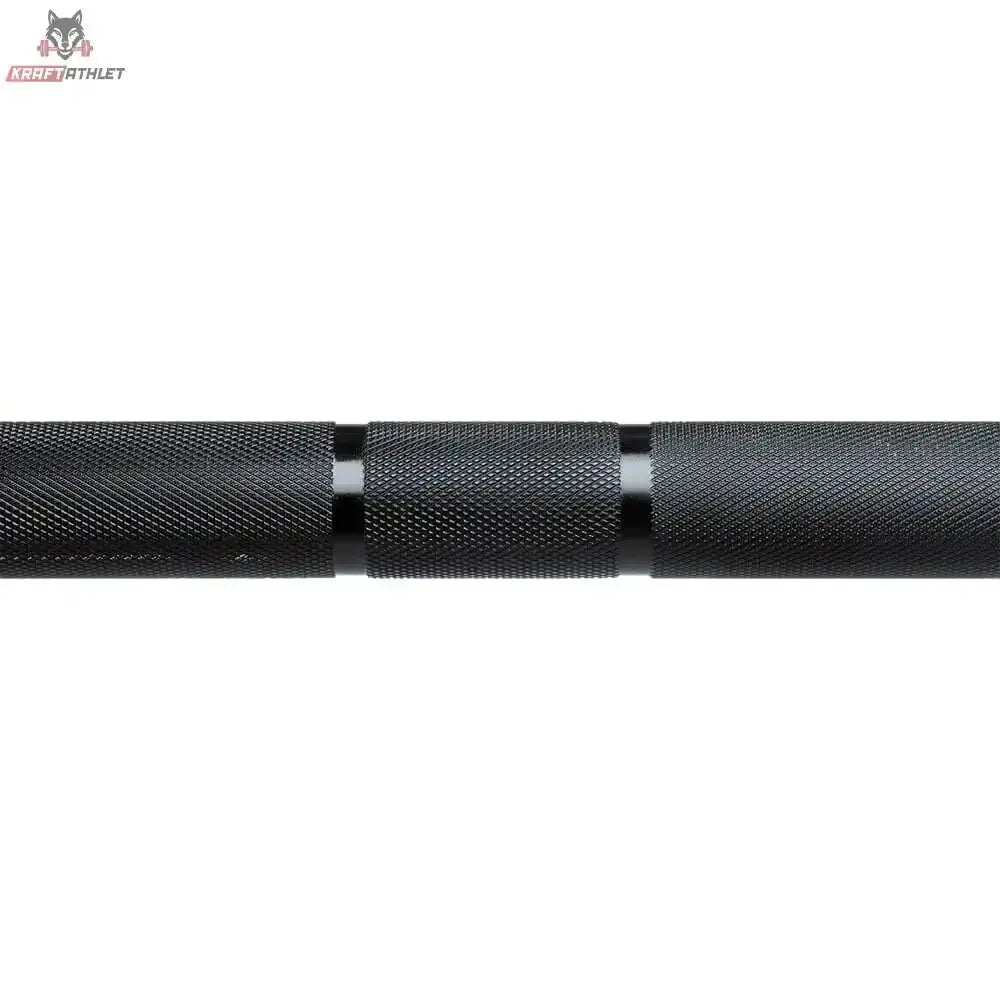Force USA The Gunner Barbell V2, Nahaufnahme der Rändelung mit Markierungsring