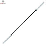 Force USA The Gunner Barbell V2 in voller Länge, schwarze Stange mit silbernen Hülsen