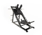 Force USA Ultimate V2 Leg Press & Hack Squat: Schrägansicht von links mit Schlitten und Fußplatte