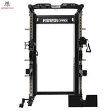 Force USA X15 Pro Multi Trainer in Schwarz, Frontansicht mit Kabelzügen
