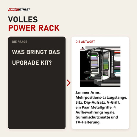 Frage und Antwort zu Force USA X20 Pro Multi Trainer: Was bringt das Upgrade Kit?
