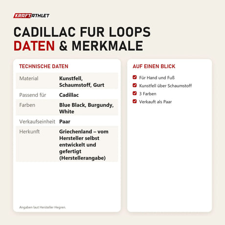 Technische Daten und Merkmale von Hegren Cadillac Fur Loops als Tabelle