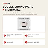 Hegren Double Loop Covers mit 4 Merkmalen: Für Double Loop Straps und Ropes, Innen Schaumstoff, 170 × 145 mm, Verkauft als Paar