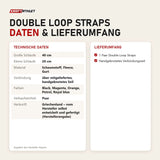 Technische Daten und Lieferumfang von Hegren Double Loop Straps als Tabelle