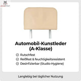 Hegren Jumpboard LEGATO in Beige mit Hinweis auf das Kunstleder