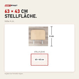Maßbild Hegren Jumpboard LEGATO: Stellfläche 63 × 43 cm, Höhe 4 cm