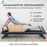 Hegren Pilates Box Modern mit Schaumstoff No 400, Frau trainiert in Bauchlage
