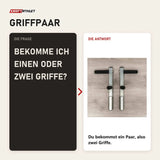 Frage und Antwort zu Hegren Plank Grips TALMA Reformer-Griffe: Bekomme ich einen oder zwei Griffe?