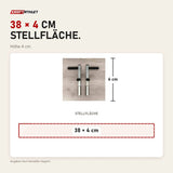 Maßbild Hegren Plank Grips TALMA Reformer-Griffe: Stellfläche 38 × 4 cm, Höhe 4 cm