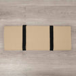 Hegren Platform Pad LEGATO Reformer-Auflage in Beige M35 mit schwarzen Gurten, Draufsicht