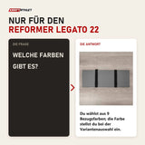 Frage und Antwort zu Hegren Platform Pad LEGATO Reformer-Auflage: Welche Farben gibt es?