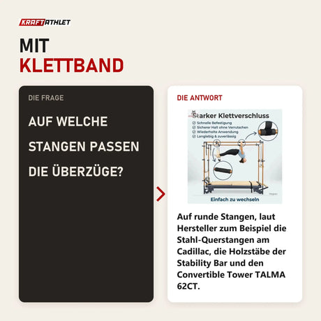 Frage und Antwort zu Hegren Slip Resistant Grip Handles Griffüberzüge: Auf welche Stangen passen die Überzüge?