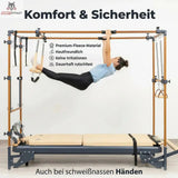 Hegren Slip Resistant Grip Handles Griffüberzüge, Übung am Cadillac mit Grafik zu Komfort und Halt