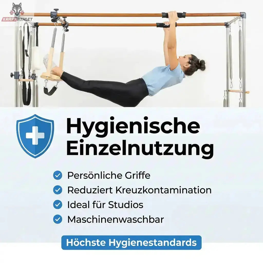 Hegren Slip Resistant Grip Handles Griffüberzüge, Grafik zur Einzelnutzung mit Übung am Gerät