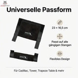 Hegren Slip Resistant Grip Handles Griffüberzüge, Grafik zur Passform mit Maßangabe für gängige Stangen