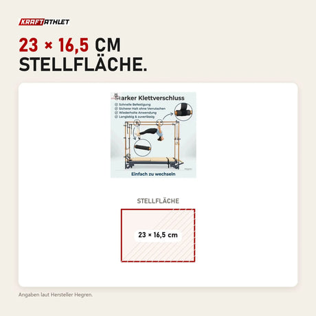 Maßbild Hegren Slip Resistant Grip Handles Griffüberzüge: Stellfläche 23 × 16,5 cm