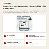 Hegren Slip Resistant Grip Handles Griffüberzüge mit 4 Merkmalen: Mit Klettband, Fleece und rutschhemmendes Material, Für runde Stangen, Paar