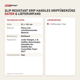 Technische Daten und Lieferumfang von Hegren Slip Resistant Grip Handles Griffüberzüge als Tabelle