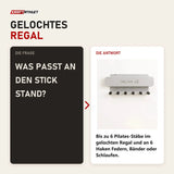 Frage und Antwort zu Hegren Stick Stand Wandhalter: Was passt an den Stick Stand?