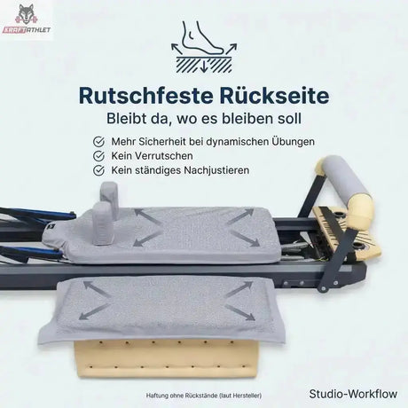 Hegren TALMA 62 Covers Collection Bezugset, Grafik zur rutschfesten Rückseite am grauen Bezug
