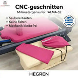 Hegren TALMA 62 Covers Collection Bezugset, Grafik zum CNC-Zuschnitt mit Bezug in Magenta