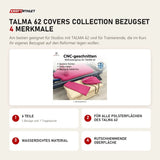Hegren TALMA 62 Covers Collection Bezugset mit 4 Merkmalen: 6 Teile, Für alle Polsterflächen des TALMA 62, Wasserdichtes Material, Rutschhemmende Oberfläche