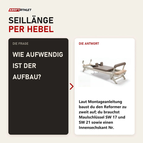 Frage und Antwort zu Hegren TALMA 62 Reformer mit Box und Jumpboard: Wie aufwendig ist der Aufbau?